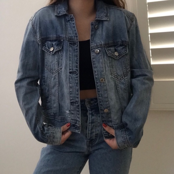 american eagle blue jean jacket
